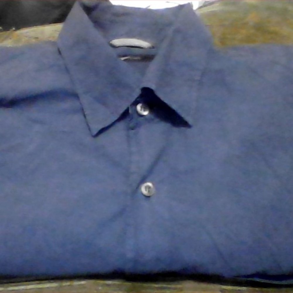 Zegna Sport L gray blue short sleeve shirt